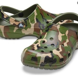 Printed Camo Crocs